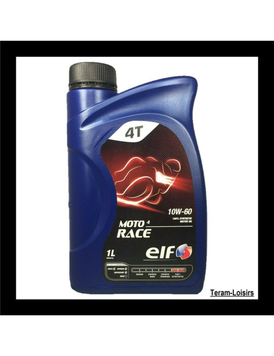 4 litri olio Moto ELF MOTO 4 RACE 10W-60 MA2 API SL - Alta prestazione FRANCE - 1