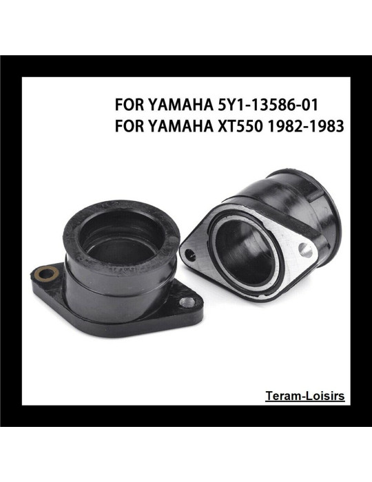 Pipes Admission pour Yamaha XT 550 de 1982 à 1983  - 2