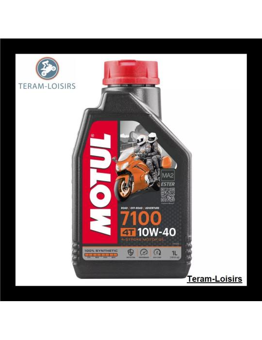 Huile Moteur Moto Motul 7100 4T / 10W40 / 1 litre  - 1