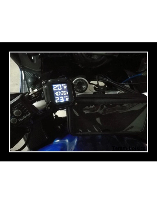 Kit Capteur de Pression Pneumatique TPMS + Ecran Contrôle Moto Quad Vélo NEUF  - 5